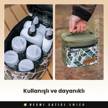 Swico Remado Saklama Çantası İle Taşınabilir Kamp Çeşni Şişeleri Seti (Yurt Dışından)