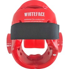 Whiteface Taekwondo Camlı Mantar Kask (Kırmızı)