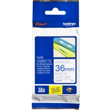 HPZR Brother TZE-263 Mavi/Beyaz Lamine Etiket