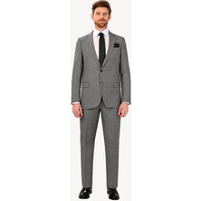 Ysf Erkek  Regular Fit Klasik Desenli Takım Elbise