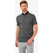 Erkek Gri T-Shirt Polo Yaka