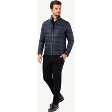 Erkek Lacivert Regular Fit Kaban