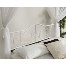 Hier Pero Sultan Tek Kişilik Başlıklı Metal Karyola 90X190 Yatak Ölçülü