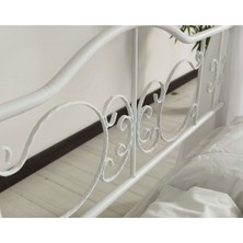 Hier Pero Sultan Tek Kişilik Başlıklı Metal Karyola 90X190 Yatak Ölçülü
