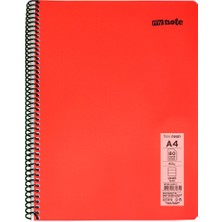 Mynote Flex Neon Defter A4 80 Sayfa 4'lü Defter Seti (2 Kareli + 2 Çizgili)