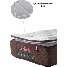 Bed Craft Bedcraft Full Ortopedik Yaylı Bebek Yatağı Bamboo Desenli Kumaş