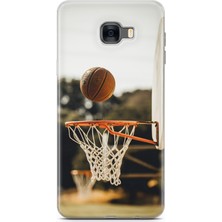 Uvilda Samsung Galaxy C7 Kılıf Uv Baskılı Abxbi 9 Arka Kapak Basket Top