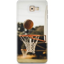 Uvilda Samsung Galaxy C9 Pro Kılıf Uv Baskılı Abxbi 9 Darbe Emici Basket Top