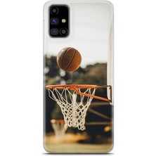 Uvilda Samsung Galaxy M31S Kılıf Uv Baskılı Abxbi 9 Koruyucu Kılıf Basket Top