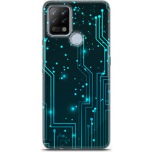 Uvilda Tecno Pova Kılıf Uv Baskılı Abxbi 7 Desenli Devreler Tron