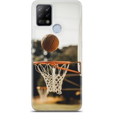 Uvilda Tecno Pova Kılıf Uv Baskılı Abxbi 9 Darbe Emici Basket Top