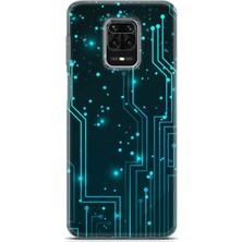 Uvilda Xiaomi Redmi Note 10 Lite Kılıf Uv Baskılı Abxbi 7 Arka Kapak Devreler Tron