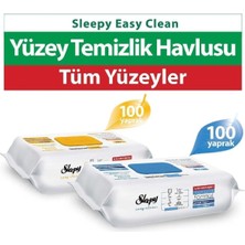 Sleepy Easy Clean Arap Sabunu Katkılı + Çamaşır Suyu Katkılı Yüzey Temizlik Havlusu 100+100(200 Yaprak) Stok Kodu: Sleepyyx2  868