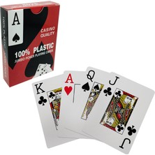 Weather Forecast Kırmızı Pvc Plastik Su Geçirmez Jumbo Blackjack Iskambil Oyun Kağıdı CIN443KR