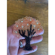 9x8 cm Taşlı Ütü Ile Yapışan Ağaç Arma Yama Giyim Kot Tişört Baskı Aplike