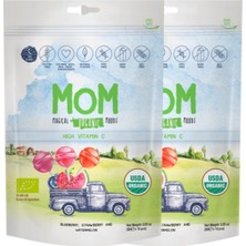 Mom Magical Organik Moods; Organik Lolipop (Çilek, Karpuz, Yaban Mersini ve C Vitamini) 2'li