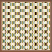 Armine Soft Kahve Desenli Eşarp 6087-02