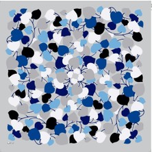Armine Soft Buz Grisi Desenli Eşarp 6083-01