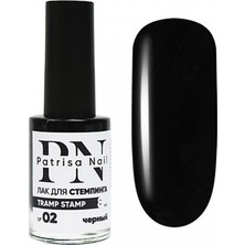 Patrisa Nail Stamping Oje "tramp Stamp" 02 Siyah 8 ml