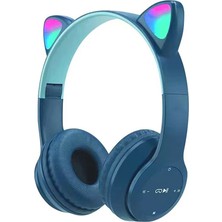 Psl P47M Cat Ear Kedi Kulaklı Kulak Üstü Kablosuz Bluetooth Kulaklık