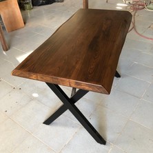 Bintaş Mobilya Kütük Ağaç Masa 120 x 70 Cm