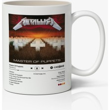 Anime Marketi Metallica Master Of Puppets Albümü Spotify Barkodlu Baskılı Kişiye Özel Kupa Bardak - Sevgiliye Arkadaşa Hediye