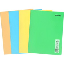 Mynote Text Pastel Defter A4 80 Yaprak 4'lü Set (2 Kareli + 2 Çizgili)