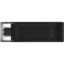 Kingston DT70 64GB Usb-C 3.2 Gen 1 Type-C Flash Bellek