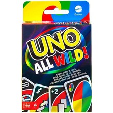 E-Trendy Shop Mattel Games Uno All Wild Kart Oyunu, 112 Kartlı, Çocuk, Aile ve Yşkinler Için Hediye, 7 Yaş ve Üzeri Oyuncular Için Oyun Gecesi