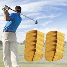 Shekel Golf Demir Kafa Kapakları Golfçü Golf Için Golfçü Için Taşınabilir Koruyucu Sarı Küçük (Yurt Dışından)