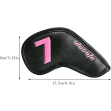Shekel 10 Sayı Golf Kulübüşleri Kapsar Pürüzsüz 10 Pcs-Black (Yurt Dışından)