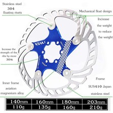 Teotake 2 Adet Bisiklet Disk Fren Rotoru Yol Mtb Disk Fren Rotoru Paslanmaz Çelik Bisiklet Rotoru (Kırmızı, 140MM) (Yurt Dışından)