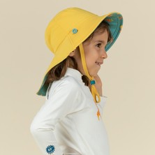 Decathlon Nabaiji Bebek Uv Korumalı Şapka - Sarı / Mavi / Savan Baskılı