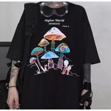 Köstebek Higher World Mushrooms Unisex T-Shirt