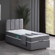 Setay Defne Tek Kişilik Baza Başlık Comfort Yatak - Gri