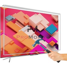 Promaster 58" Inç 147 Ekran 4K Uyumlu  Şeffaf Ultra Dayanıklı Tv Ekran Koruyucu Tv Screen Protector