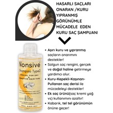 Nonsive Shampoo Type2 Kuru Saçlar için Onarıcı-Bakım Şampuanı /Tuzsuz-Sülfatsız Şampuan (aromaterapik uçucu yağ içeriği)