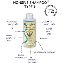 Nonsive Shampoo Type1  Kepek Karşıtı, Bakım Şampuanı/Uçucu Yağlar İçeren Tuzsuz Sülfatsız Şampuan