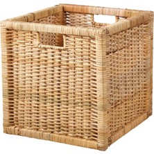 IKEA Branas Kutu Sepet Rattan Açık Kahve 32X34X32 cm