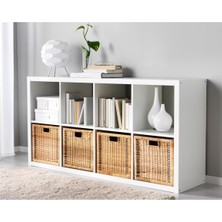 IKEA Branas Kutu Sepet Rattan Açık Kahve 32X34X32 cm