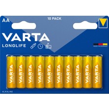 VARTA Longlife Aa  Alkalin Kalem Pil 10'lu Paket