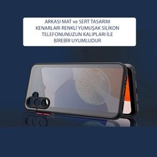 Dexmon Galaxy A24 Kılıf 3D Kamera Korumalı Parmak Izi Leke Yapmaz Arkası Mat Kenarları Renkli Smoky Case