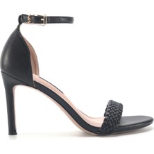 Nine West Sına 3fx Siyah Kadın Topuklu Sandalet