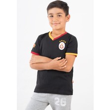 GS Store  Galatasaray Çocuk Lisanslı Armalı Siyah Tshirt C12005