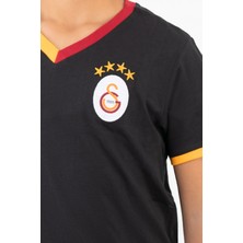 GS Store  Galatasaray Çocuk Lisanslı Armalı Siyah Tshirt C12005