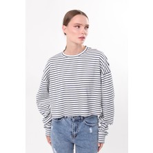 Owut Collection Çizgili Trend Uzun Kollu Bluz