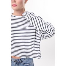 Owut Collection Çizgili Trend Uzun Kollu Bluz