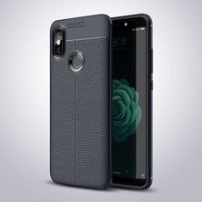 ZORE Xiaomi Mi 8 Se Uyumlu Rugan Armor Darbeye Dayanıklı Deri Görünümlü Silikon Kapak/kılıf