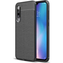 ZORE Xiaomi Mi 9 Uyumlu Rugan Armor Darbeye Dayanıklı Deri Görünümlü Silikon Kapak/kılıf