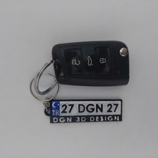 DGN 3D Design Plaka Anahtarlık Kişiye Özel Plaka-Isim